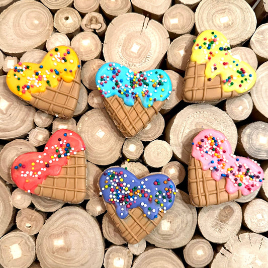Ice Cream Hearts Horse Cookie 6 pack