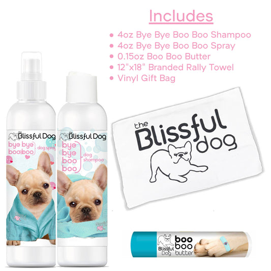 Bye Bye Boo Boo Combo Kit - Shampoo, Spray & Butter for Dogs