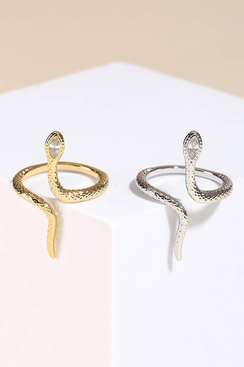 Adjustable Open Snake Ring