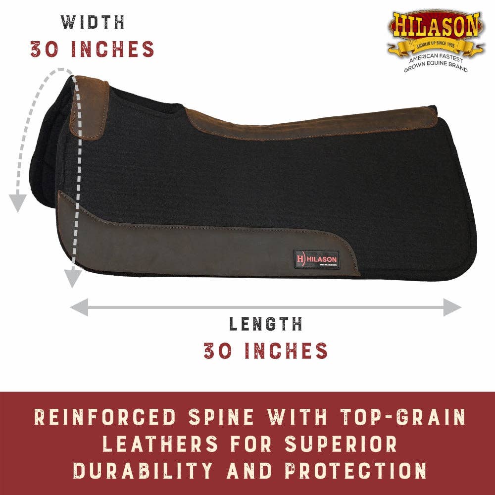 Red Western Wool Felt Horse Saddle Pad