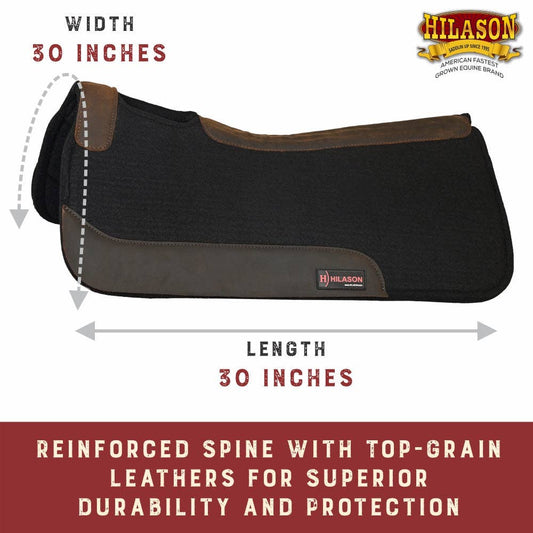 Red Western Wool Felt Horse Saddle Pad