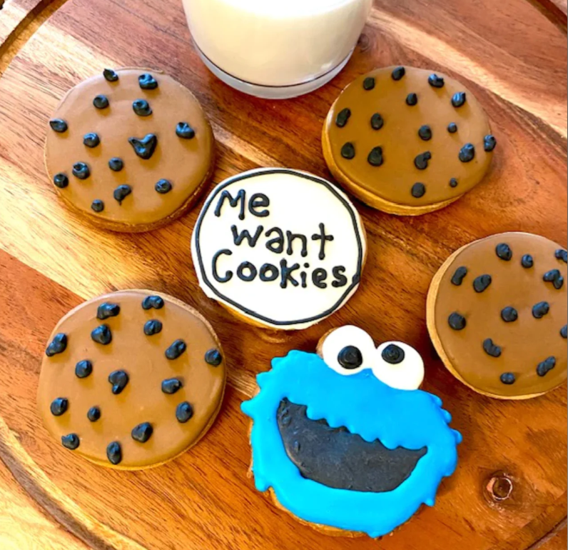 Cookie Monster Horse Cookie 6 pack