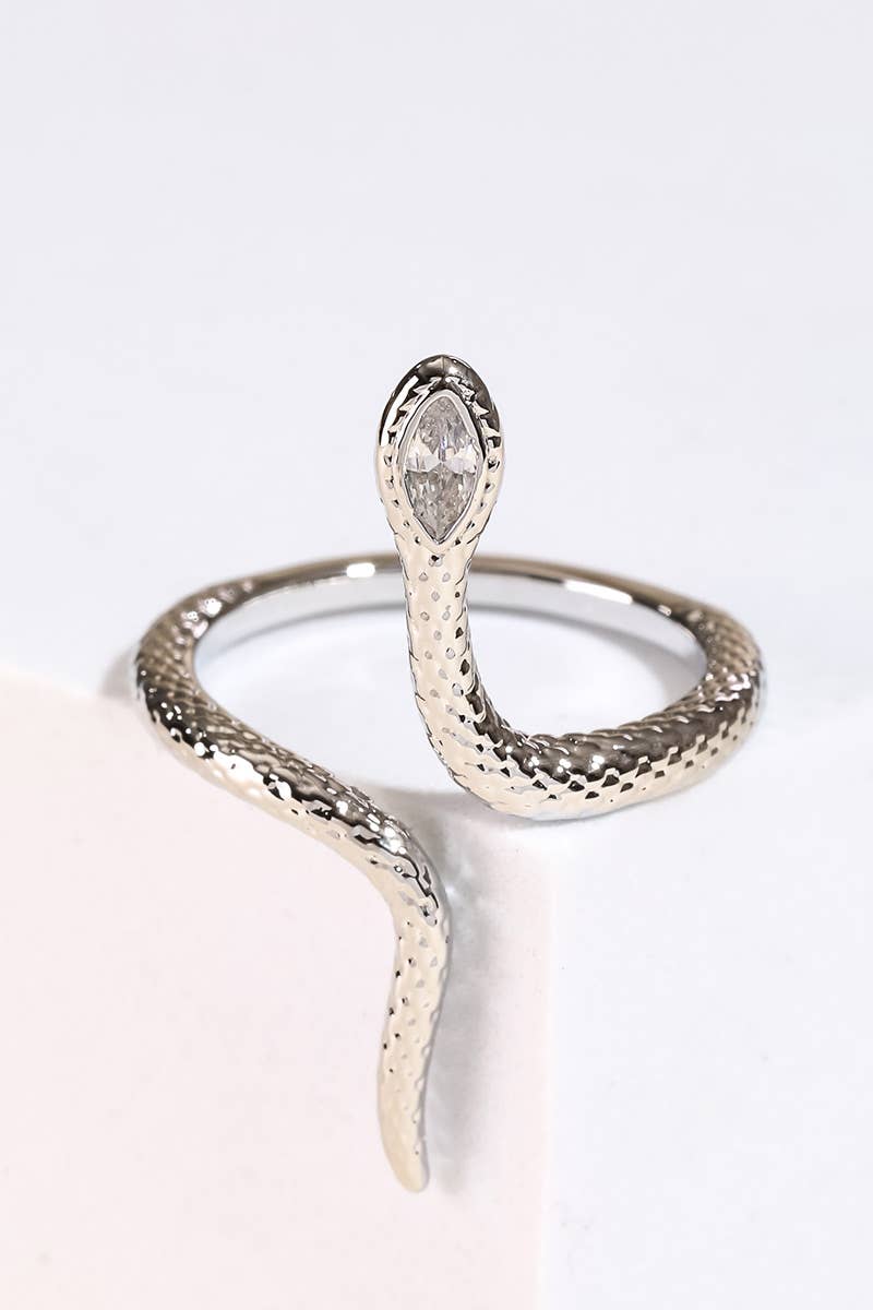 Adjustable Open Snake Ring