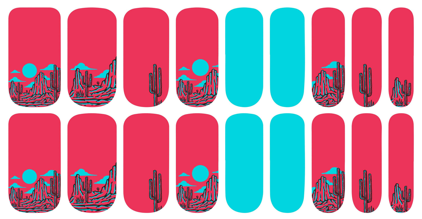 Electric Desert Nail Polish Strips