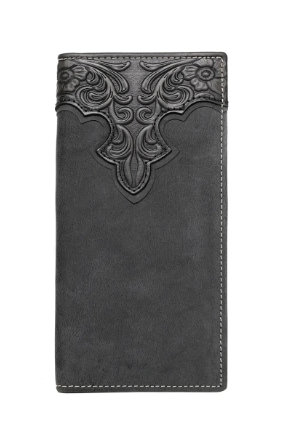 Montana West Embossed Vintage Floral Mens Wallet
