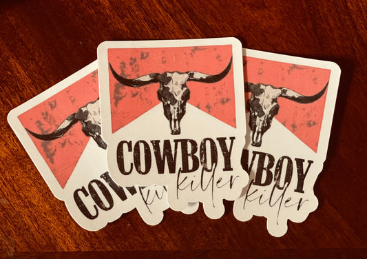 Cowboy Killer Sticker