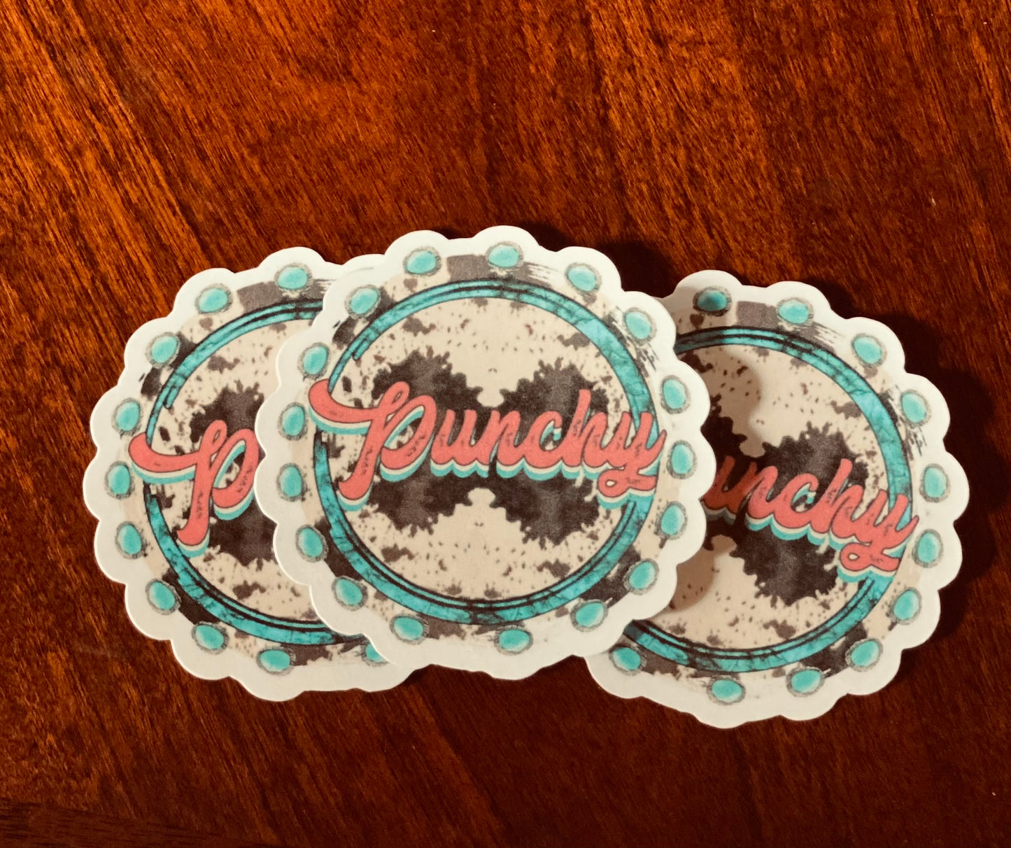 Punchy Cowprint Sticker