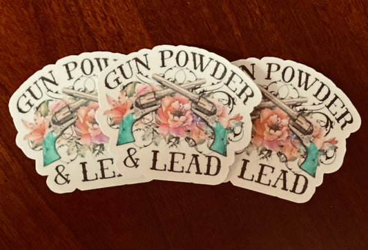 Gun Powder & Lead Sticker