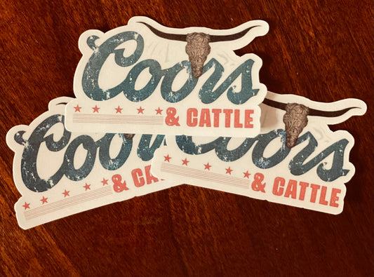Coors & Cattle Sticker