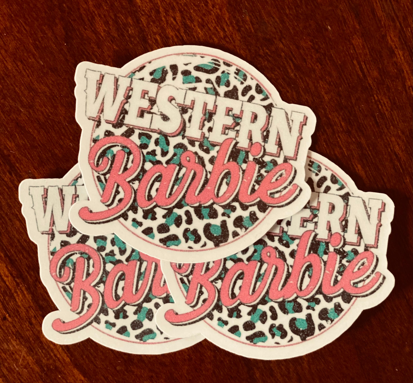 Western Barbie Sticker