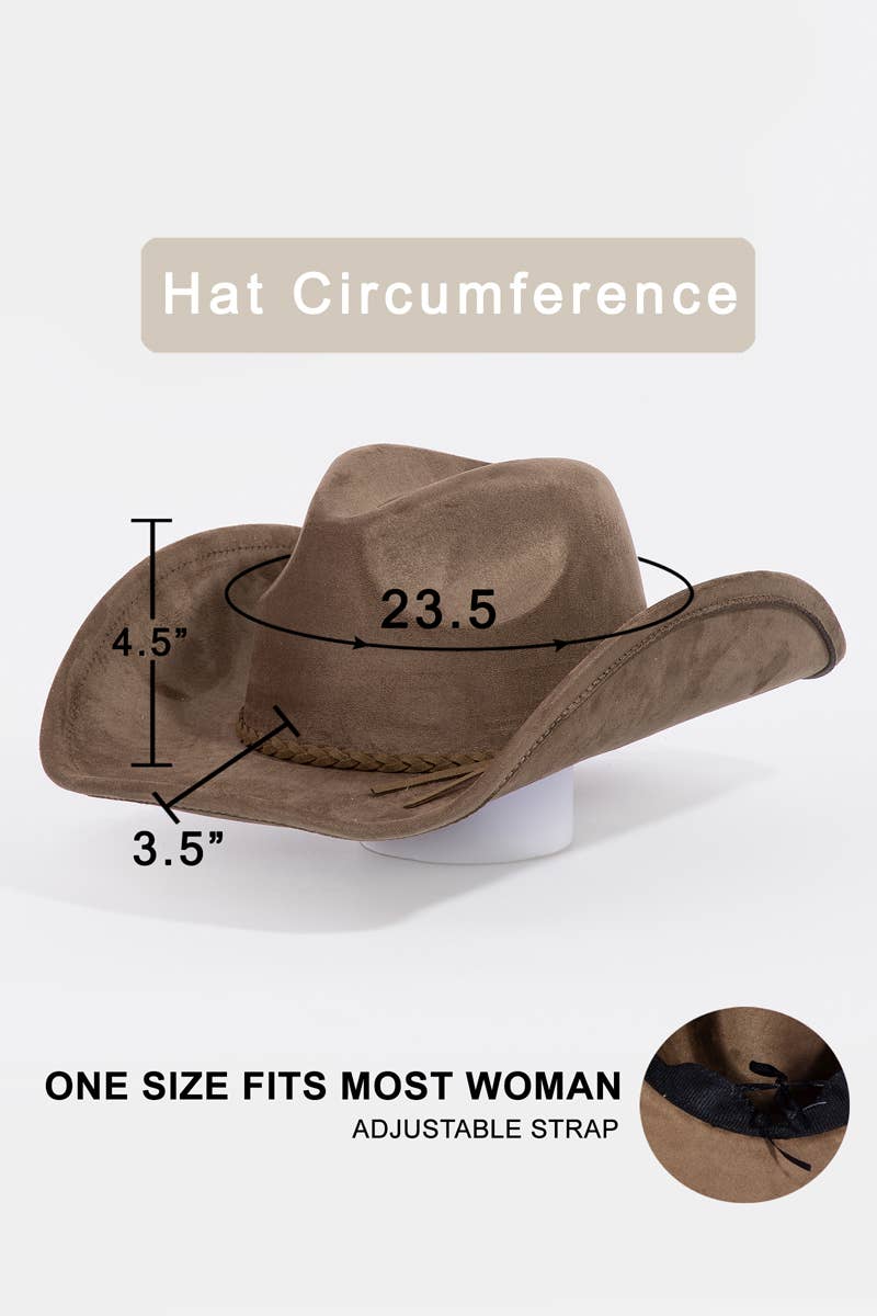 Rope Braid Strap Western Cowboy Hat