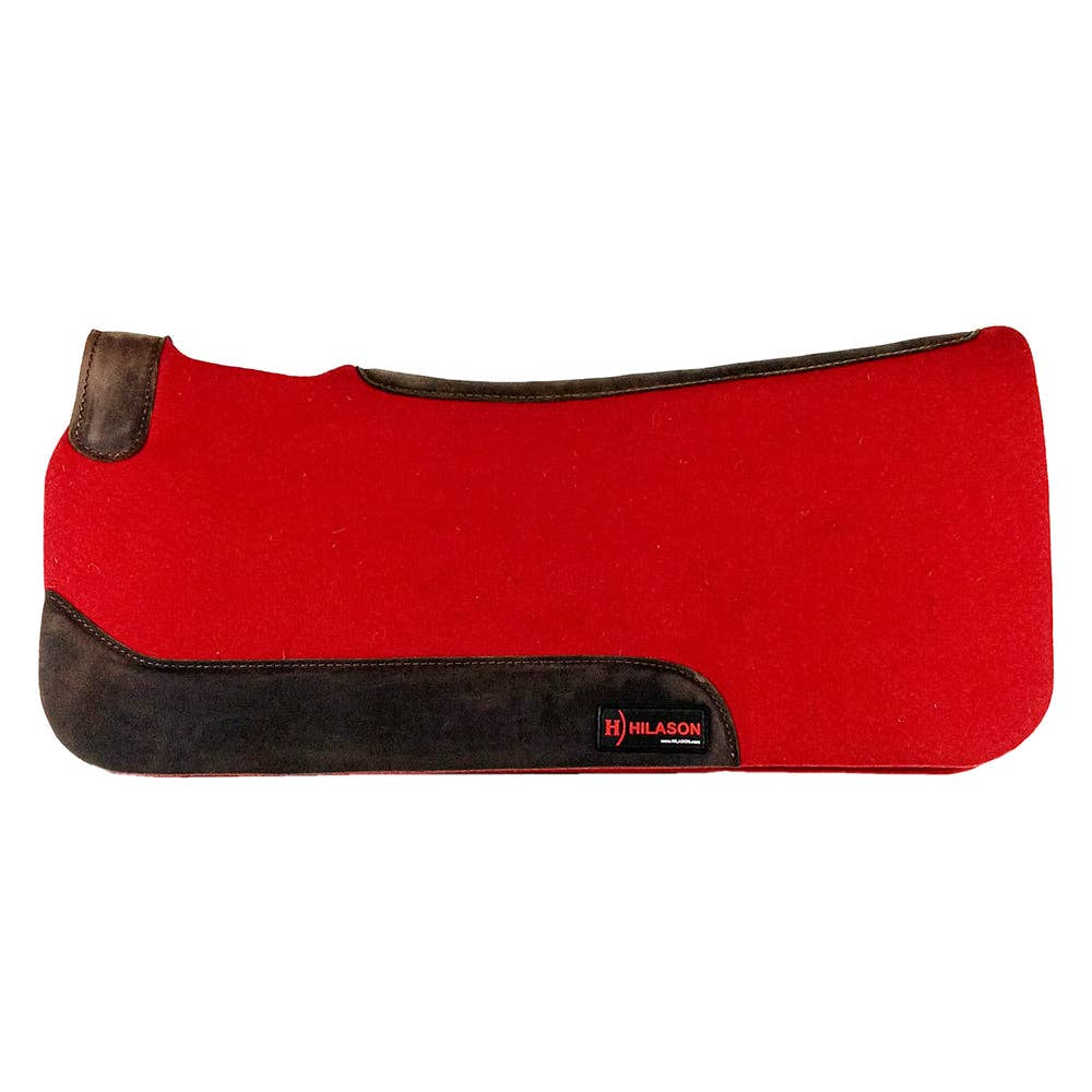 Red Western Wool Felt Horse Saddle Pad