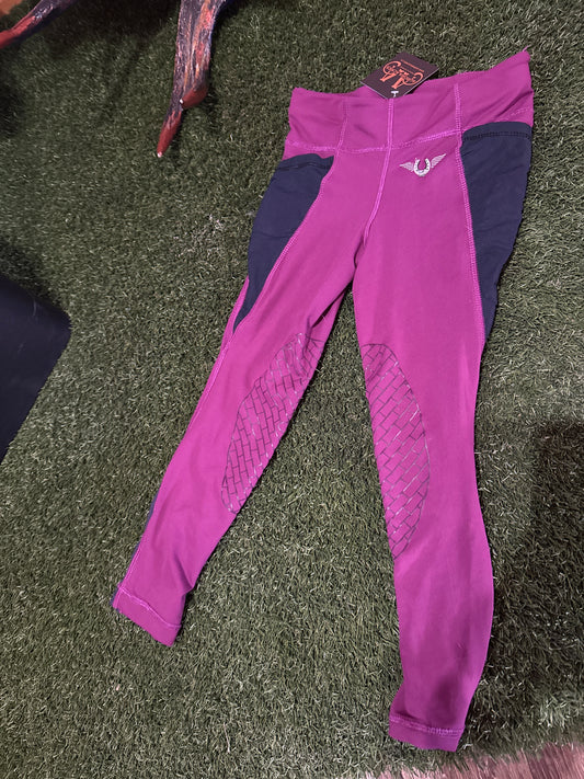 Tuff Rider Purple Breeches - Child Small