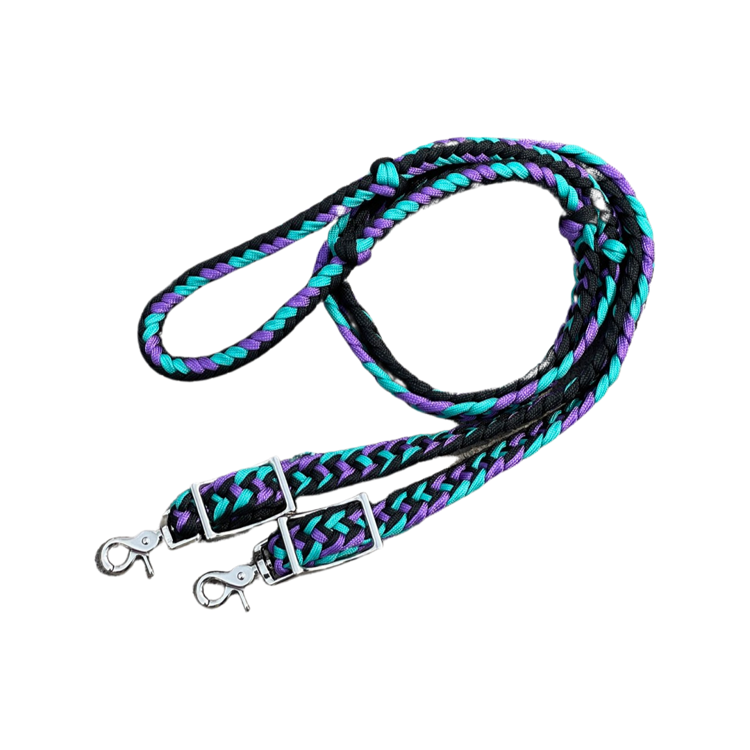 Braided Barrel / Roping Reins 8 ft