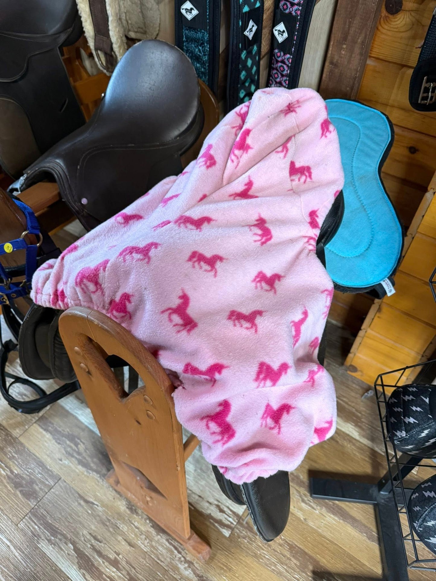 Saddle Cover English - Pink