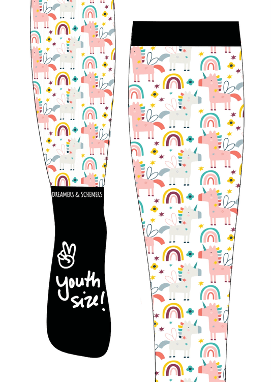 dreamers & schemers Youth Pair & a Spare Sweet Dreams Youth Pair & Spare equestrian boot socks boot socks thin socks riding socks pattern socks tall socks funny socks knee high socks horse socks horse show socks